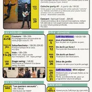 Programmation du mois à la Secousse