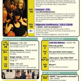 Programmation du mois à la Secousse
