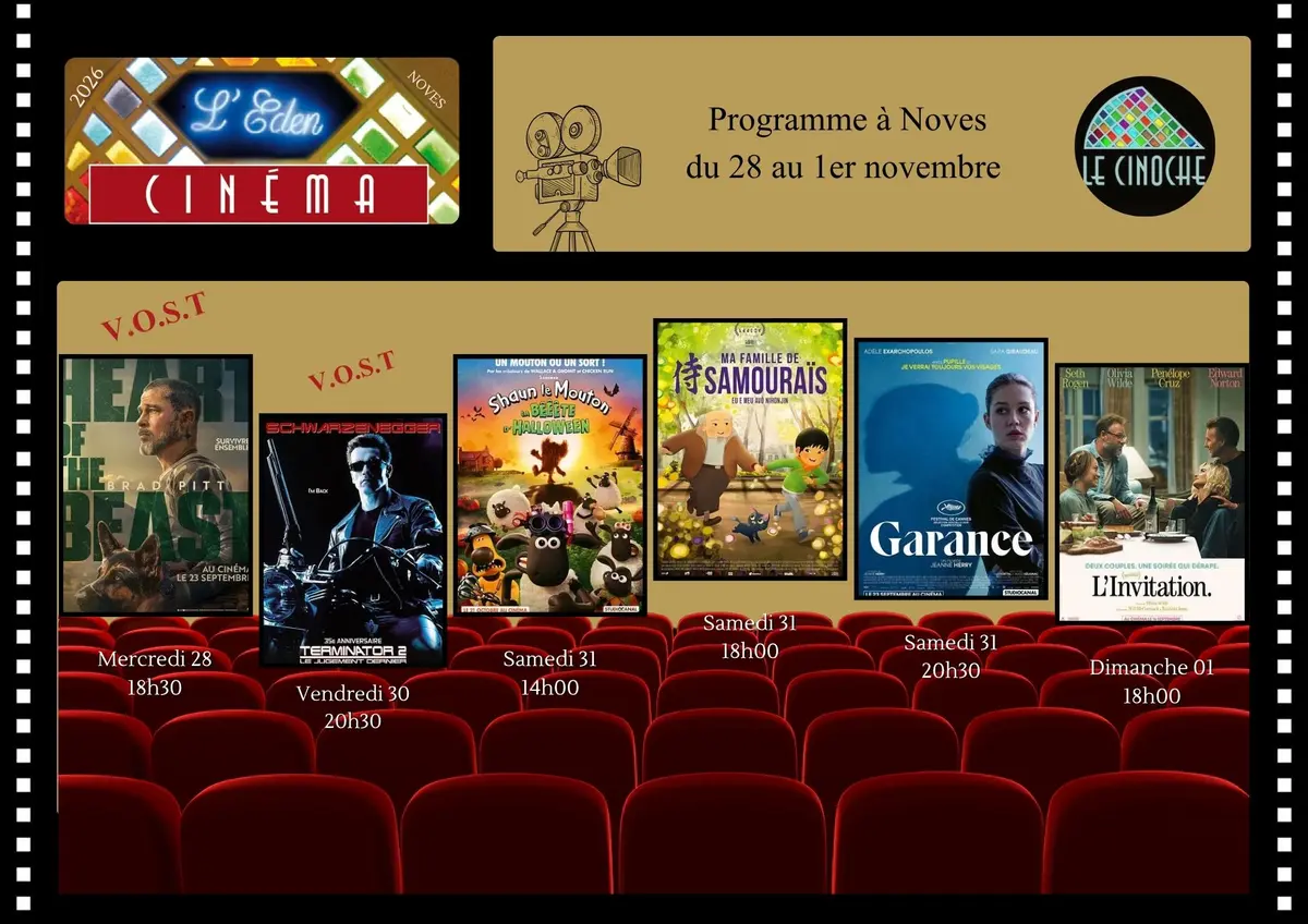 Programme Cinéma de L'Eden