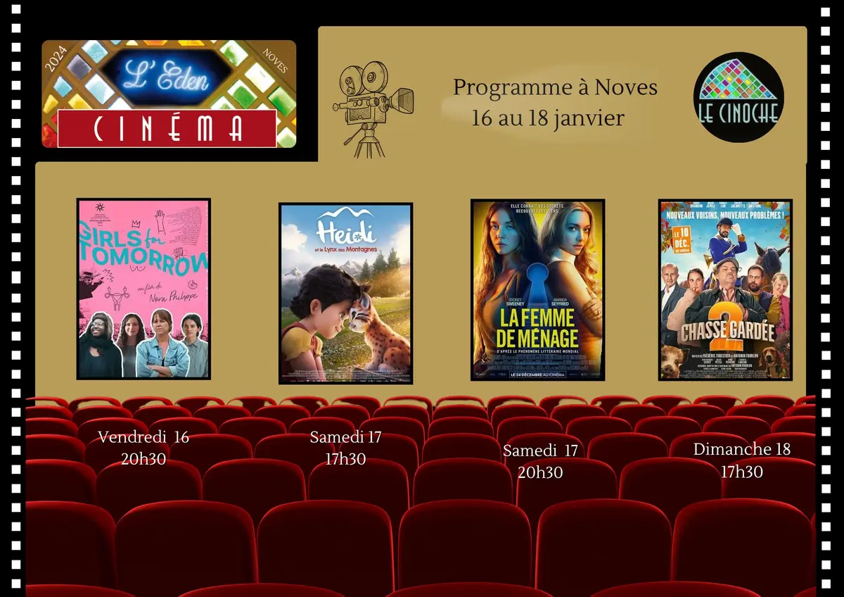 Programme Cinéma de L'Eden