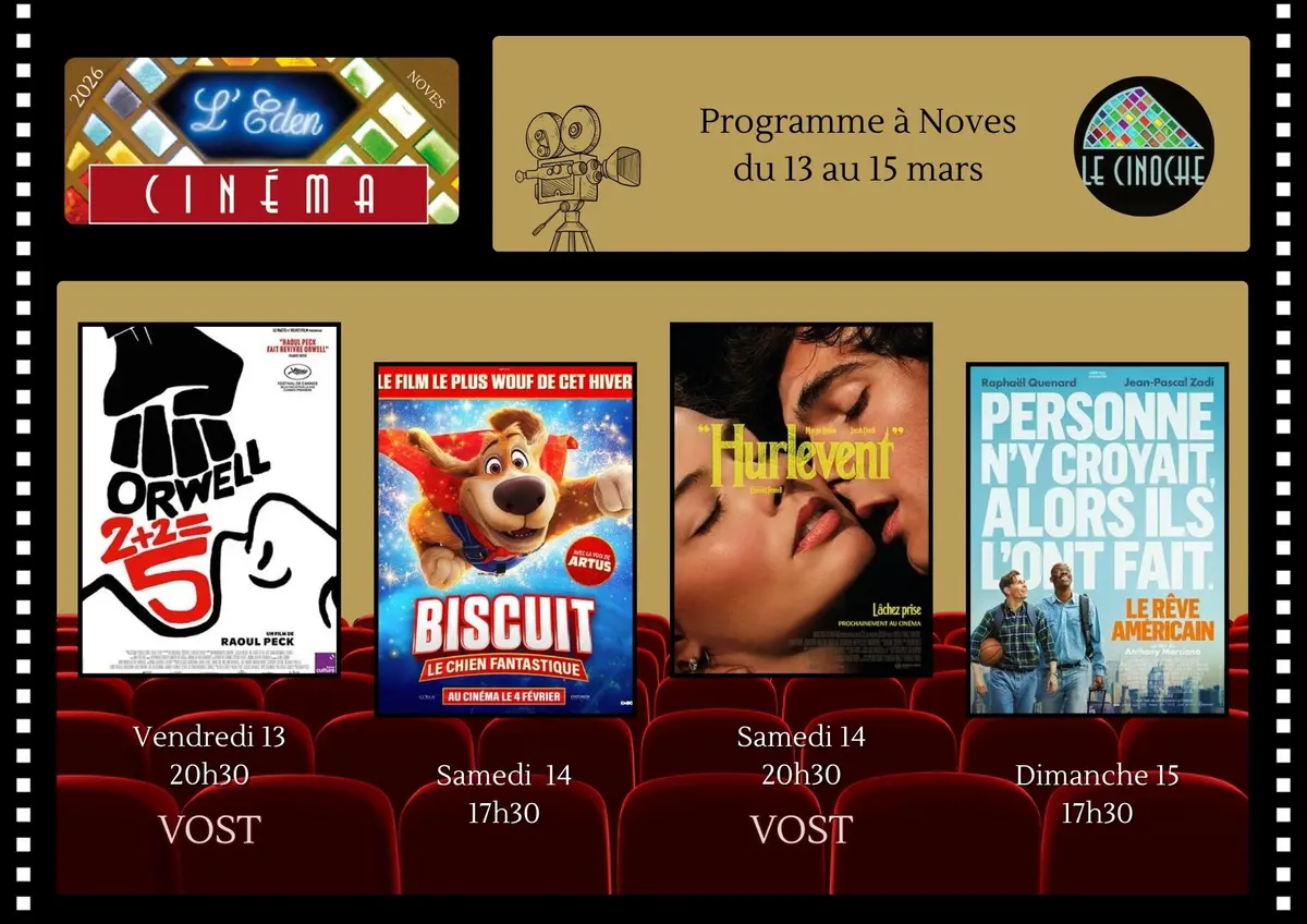 Programme Cinéma de L'Eden