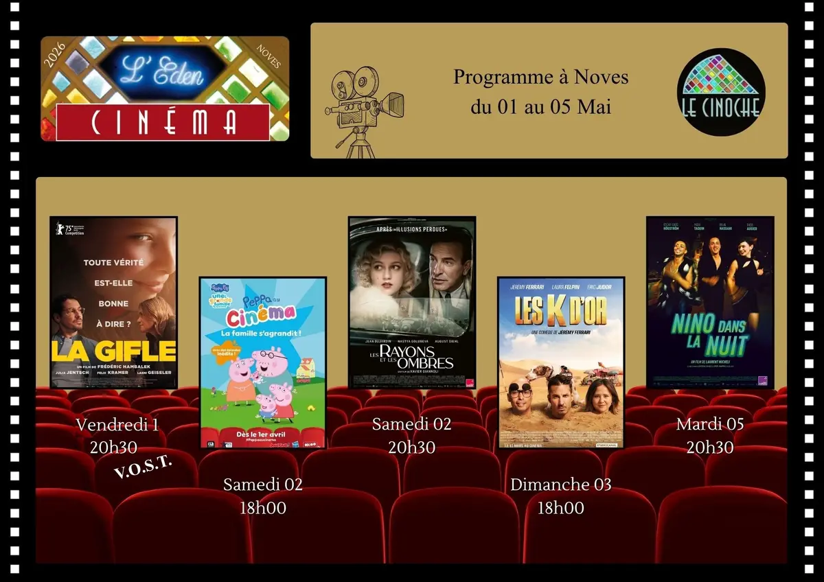 Programme Cinéma de L'Eden