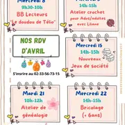 Programme d'avril > Médiathèque