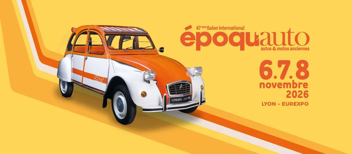 Programme d'Epoqu'Auto Lyon 2026 : plateaux th&eacute;matiques, focus motos et ventes aux ench&egrave;res
