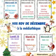 Programme de décembre > Médiathèque