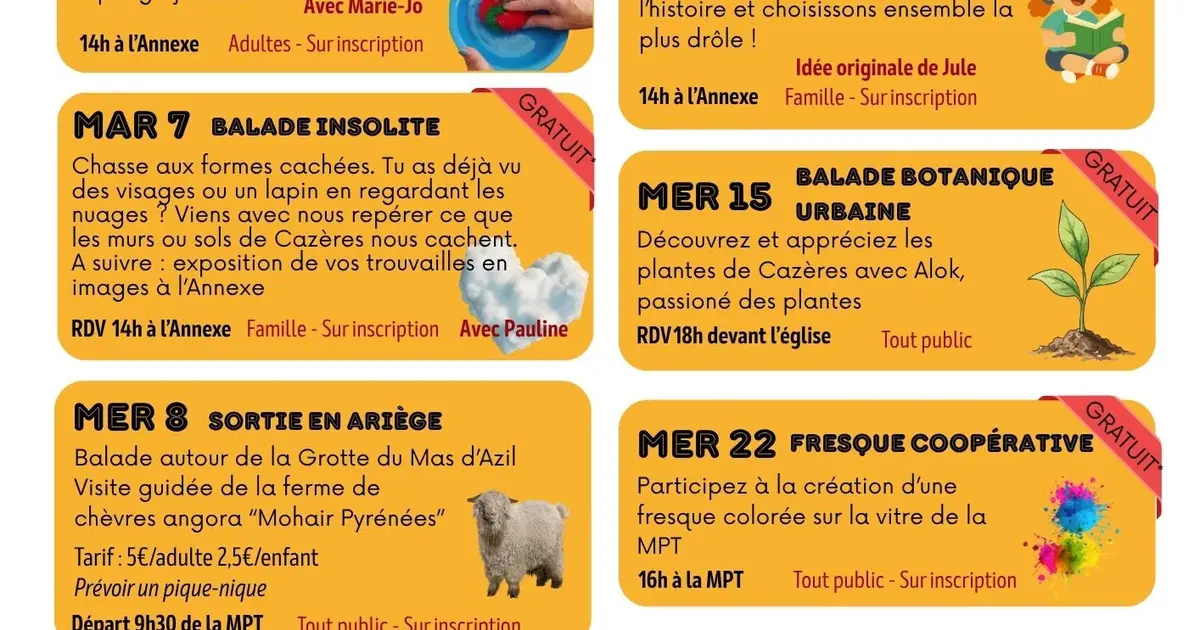 Programme De Juillet