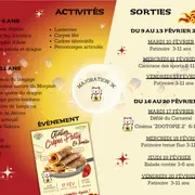 Programme de l'ALSH-Vacances de Février