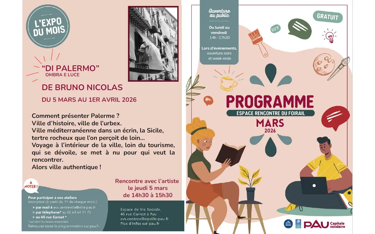 Programme de l'Espace de rencontre du Foirail - Mars 2026