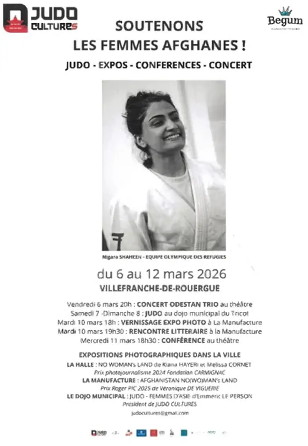 Programme de la semaine Soutenons les femmes afghanes! par Judo Cultures