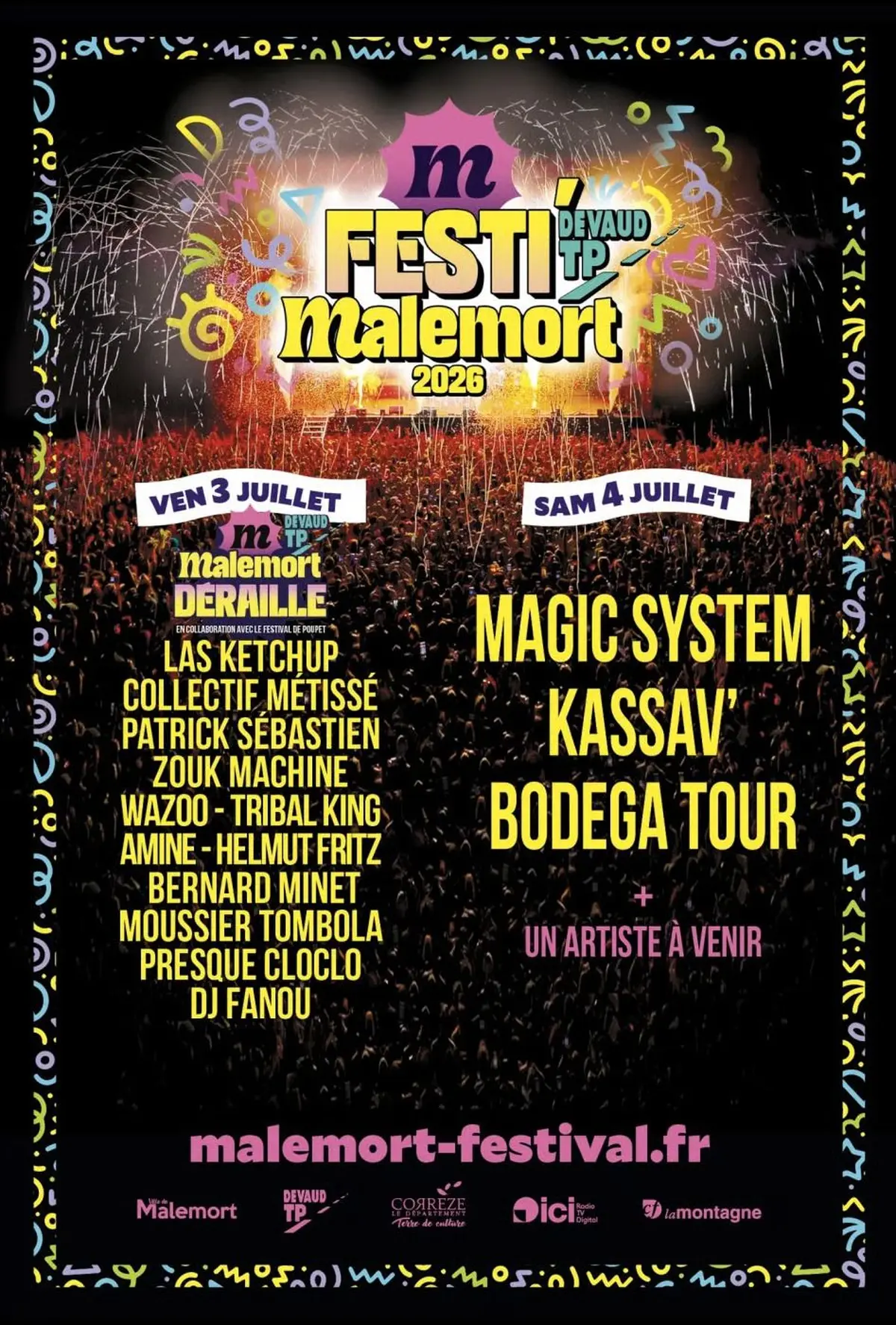 Programmation du Festi'Malemort 2026