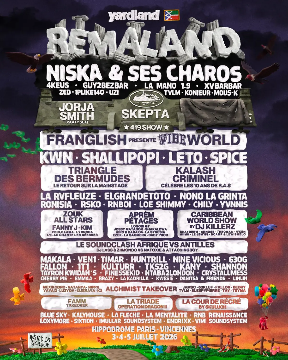 Programme du Festival Yardland 2026 