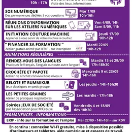 Programme du Mois de septembre au Chai