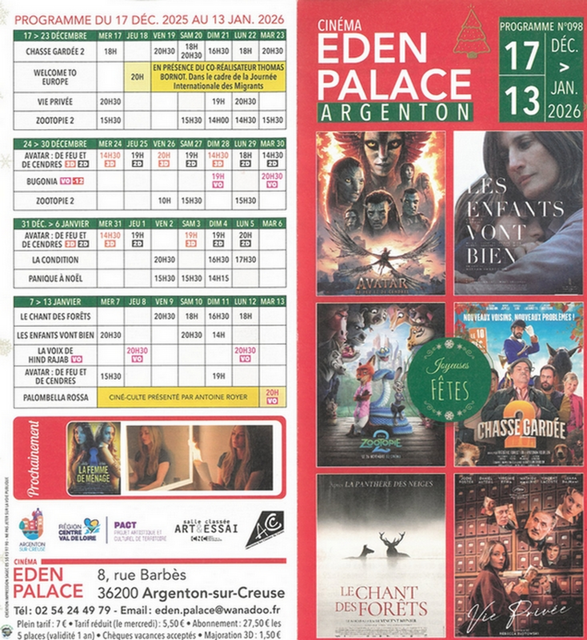 Programme Eden Palace