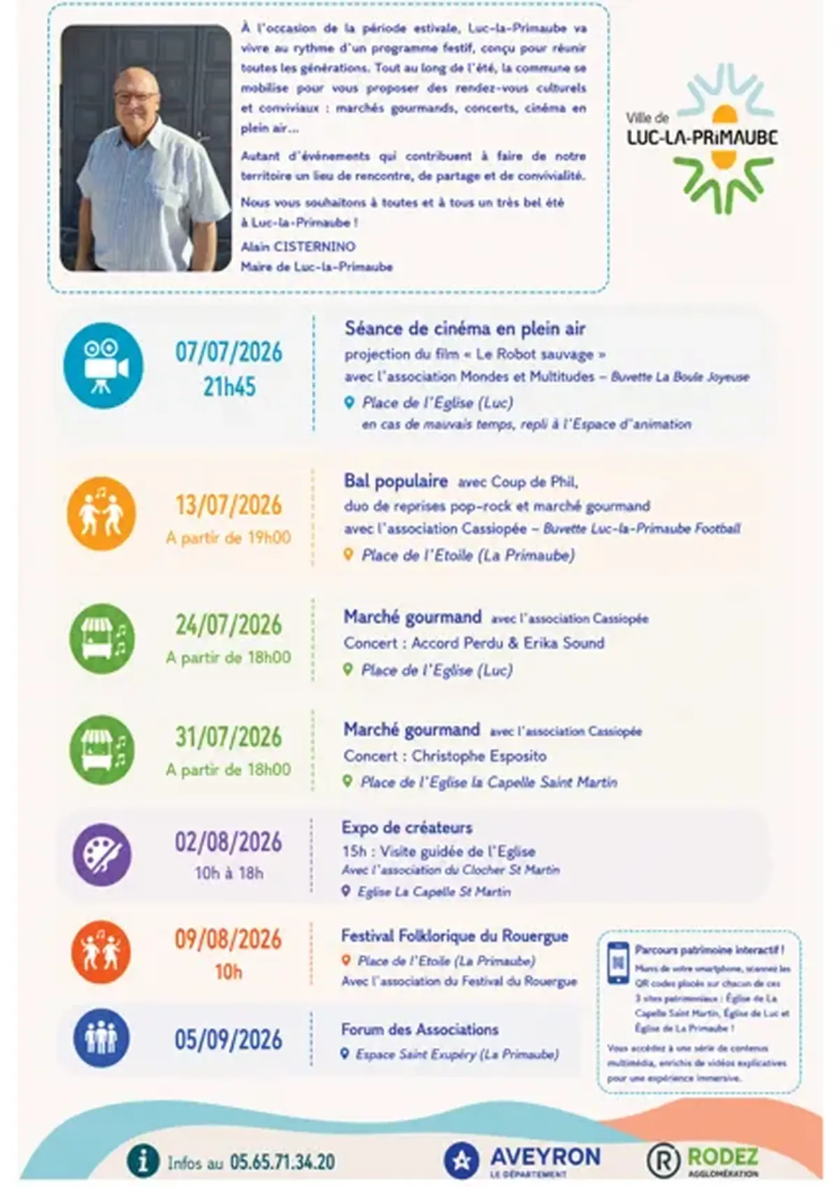 Programme ESTIVAL: Luc-La-Primaube