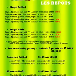 Programme été 2026