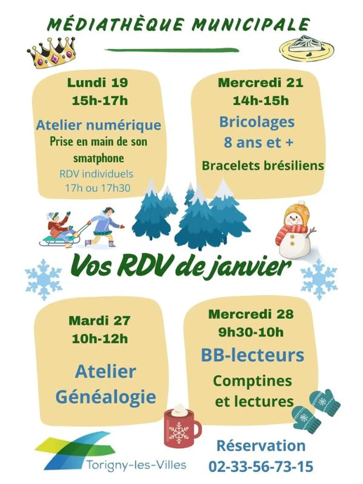 Programme Janvier médiathèque