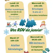 Programme Janvier médiathèque