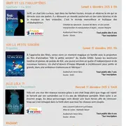 Programme médiathèque décembre