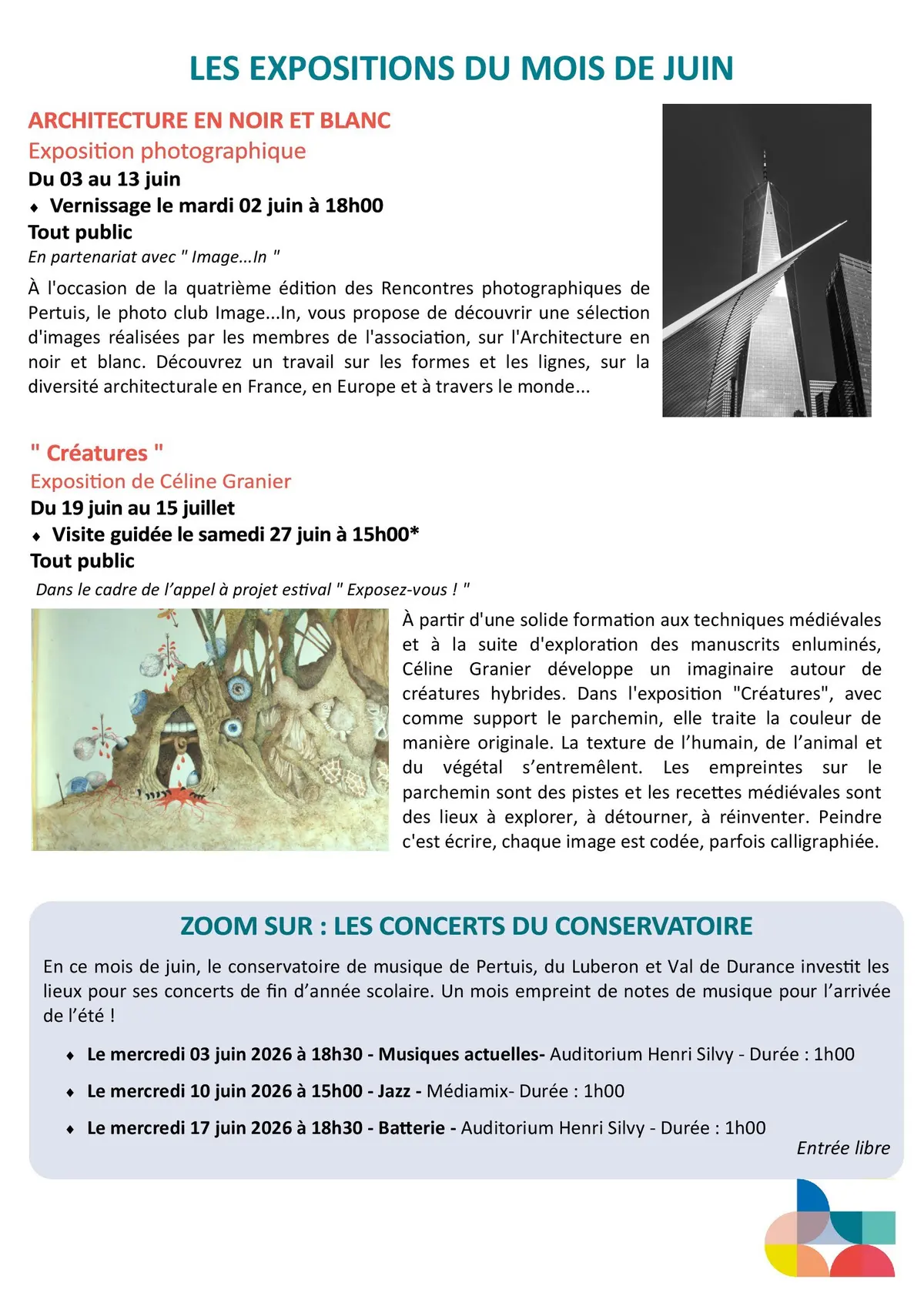 Programme médiathèque juin 2026