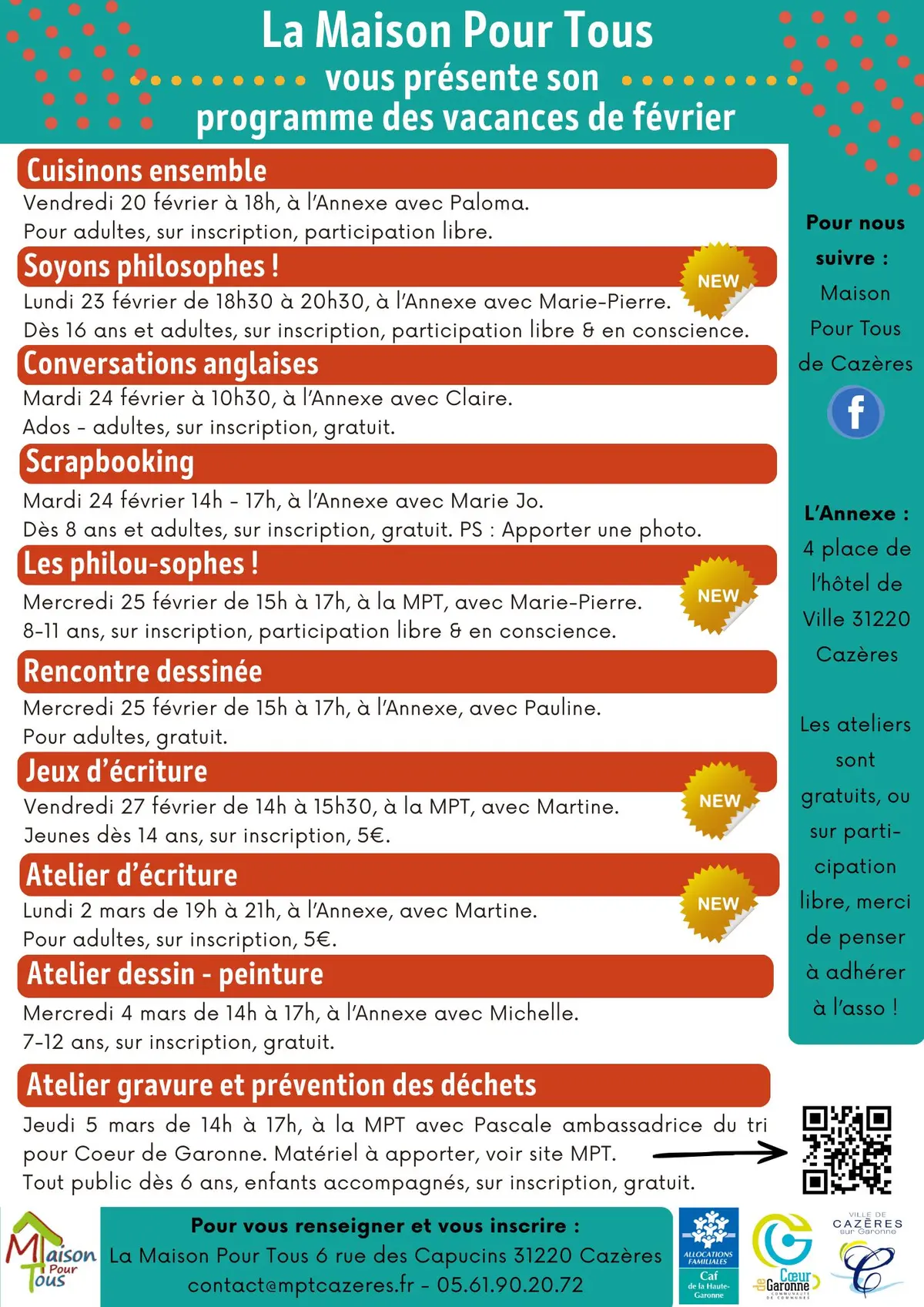 Programme Vacances De Février 2026