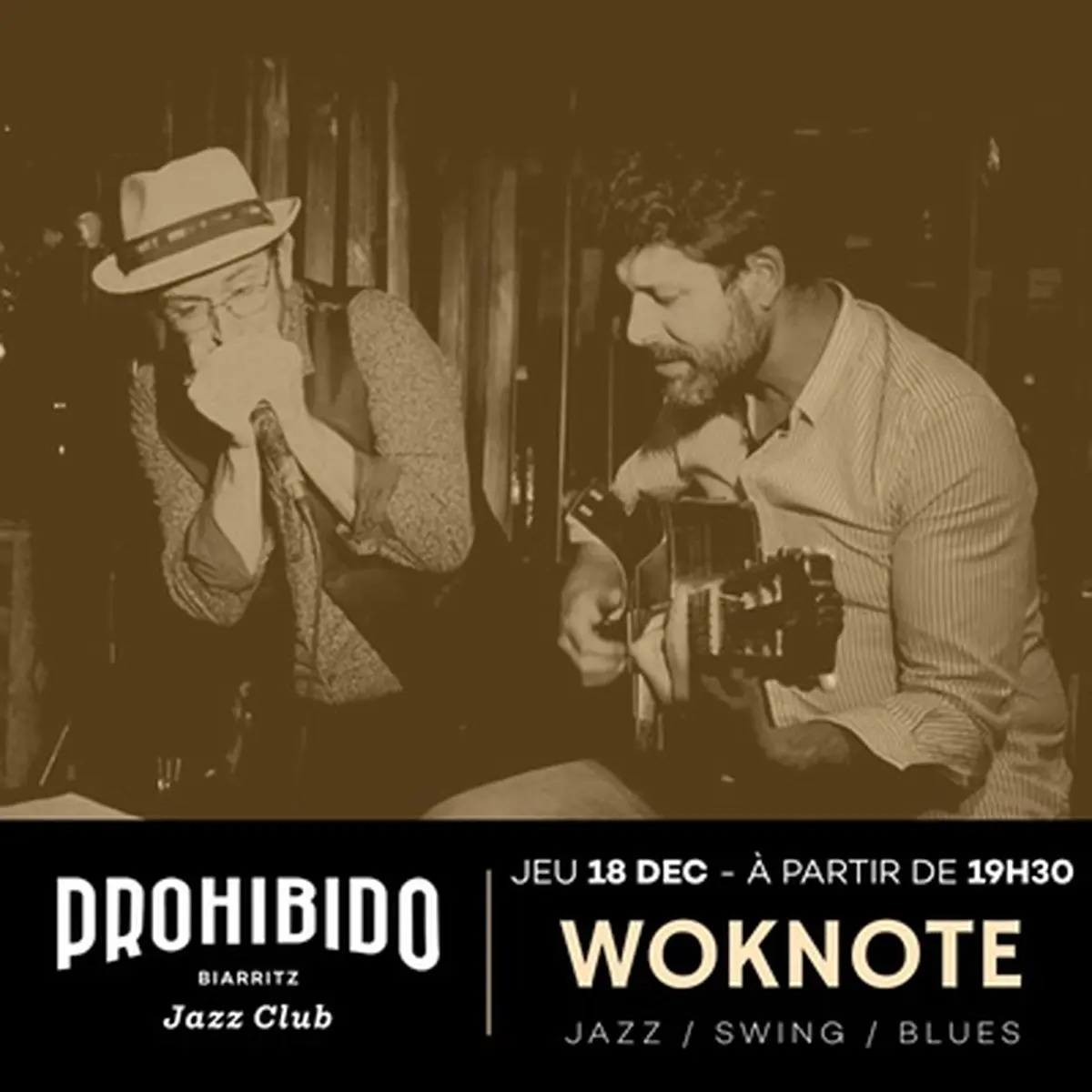 Prohibido Biarritz Jazz Club - Woknote