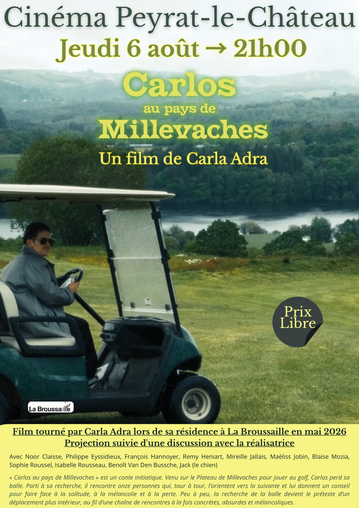 Projection Carlos au pays de Millevaches