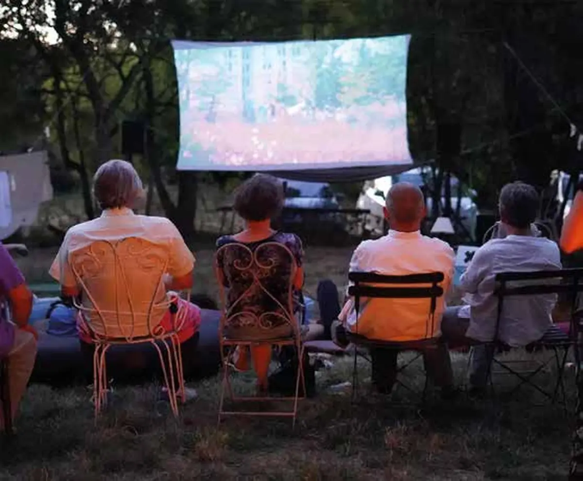 Projection cinéma des Mills d'été