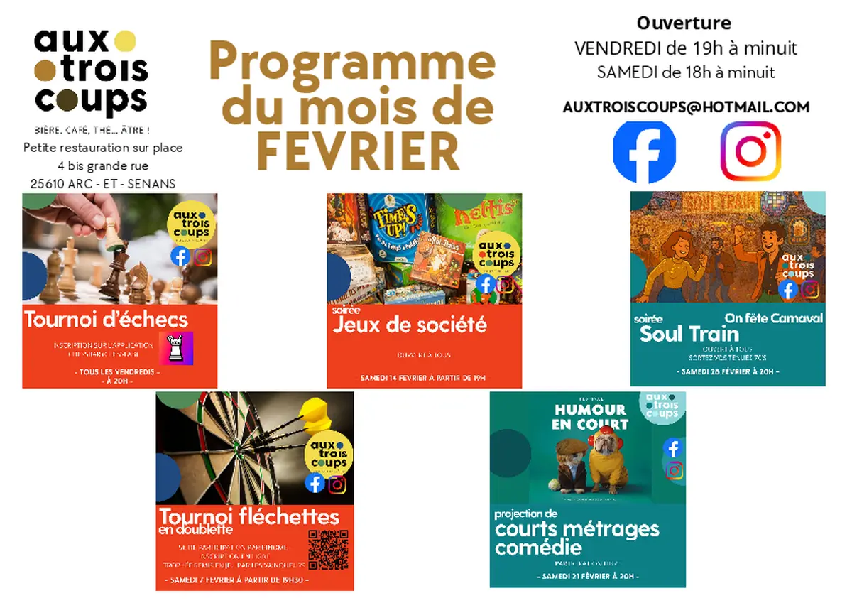 Projection courts métrages comédie