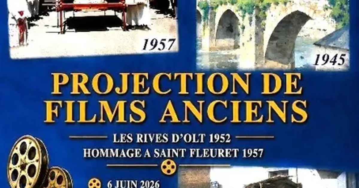 Projection de films anciens à Estaing