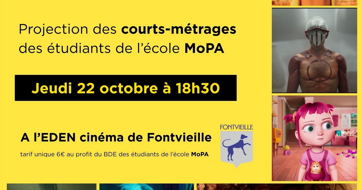 Projection des courts-métrages des étudiants de l'école MoPA