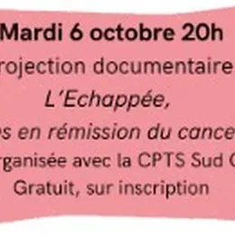 Projection Documentaire : L'Echappée