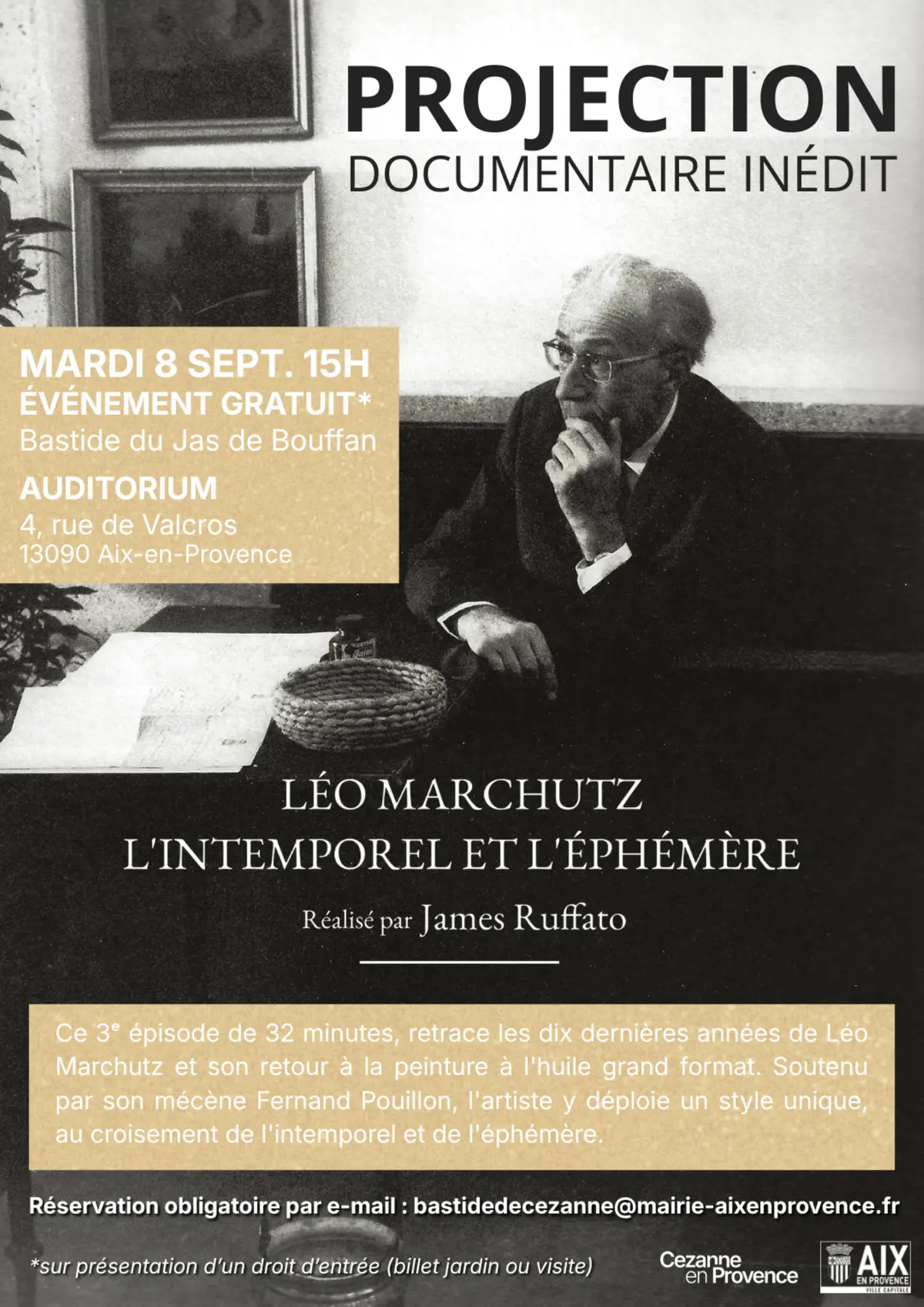 Projection documentaire - Léo Marchutz, L’intemporel et l’Éphémère