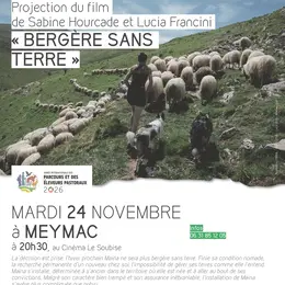Projection du film de Sabine Hourcade et Lucia Francini « Bergère sans terre »