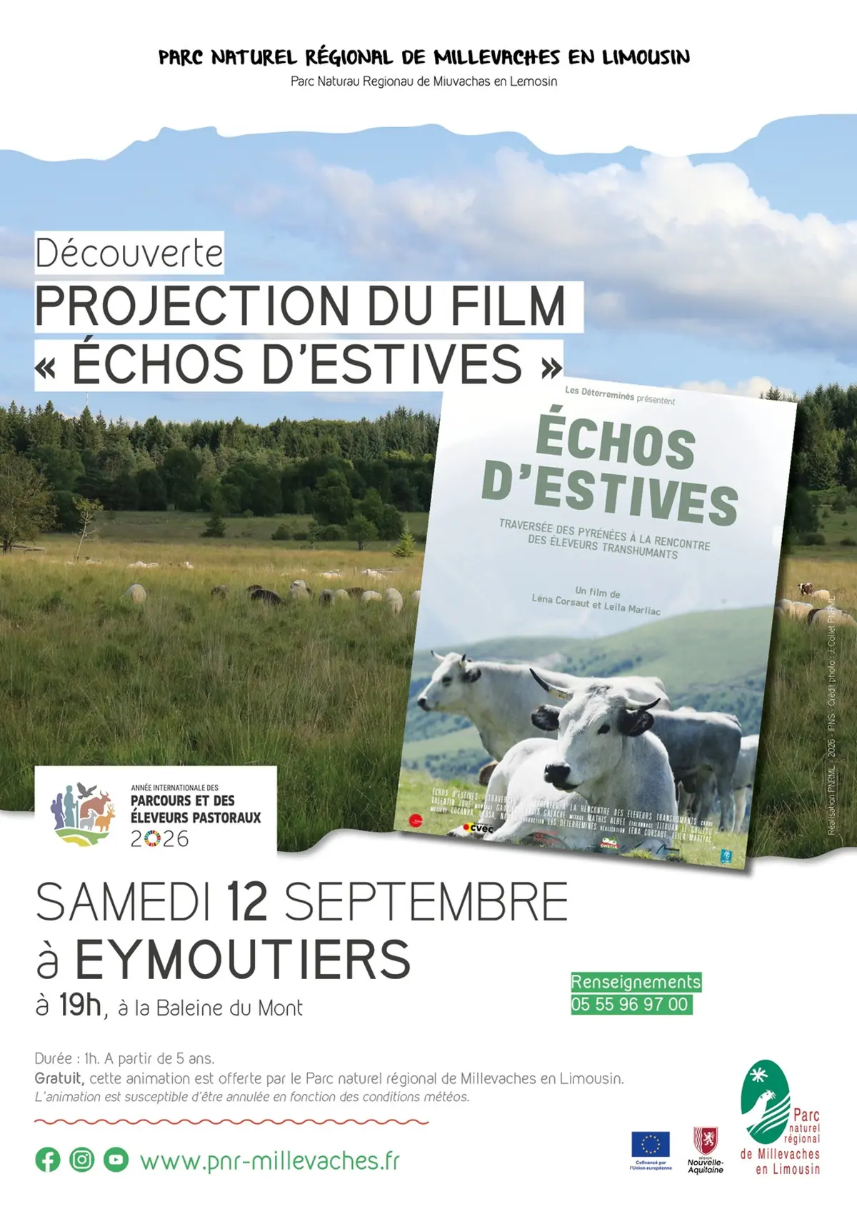 Projection du film Echos d'estives
