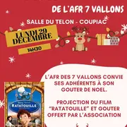 Projection du film Ratatouille et Goûter de Noël
