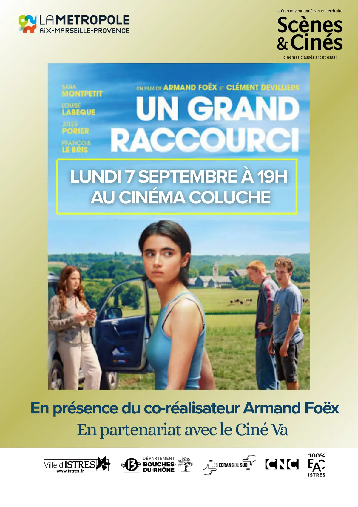 Projection du film Un grand raccourci en présence du co-réalisateur