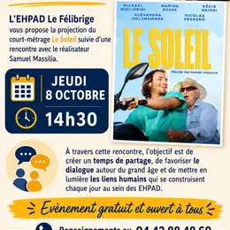 Projection et débat à la maison de retraite Le Félibrige
