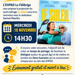 Projection et débat à la maison de retraite Le Félibrige