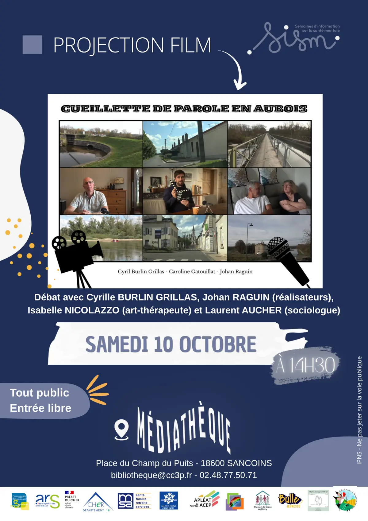 Projection film : « Cueillette de parole en Aubois »