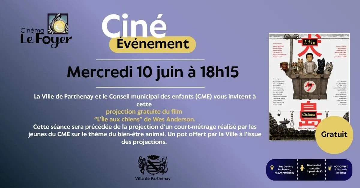 Projection Films Les animaux de la Marchandière et Lîle aux chiens
