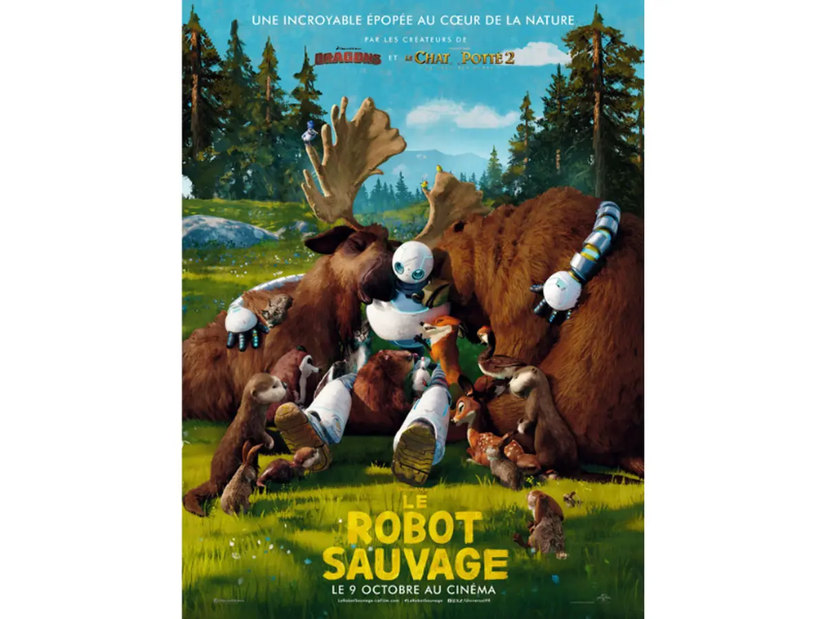 Projection gratuite du film jeunesse Le robot sauvage