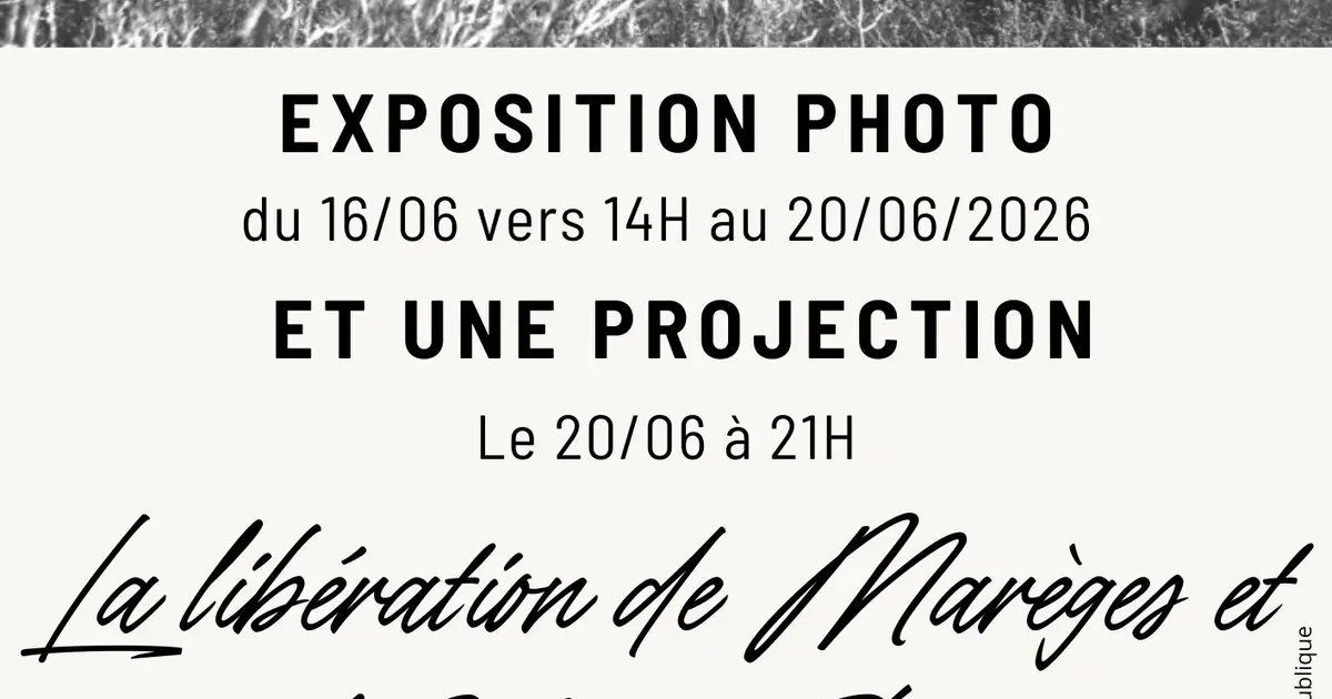 Projection La Libération de Marèges et de la Haute-Corrèze