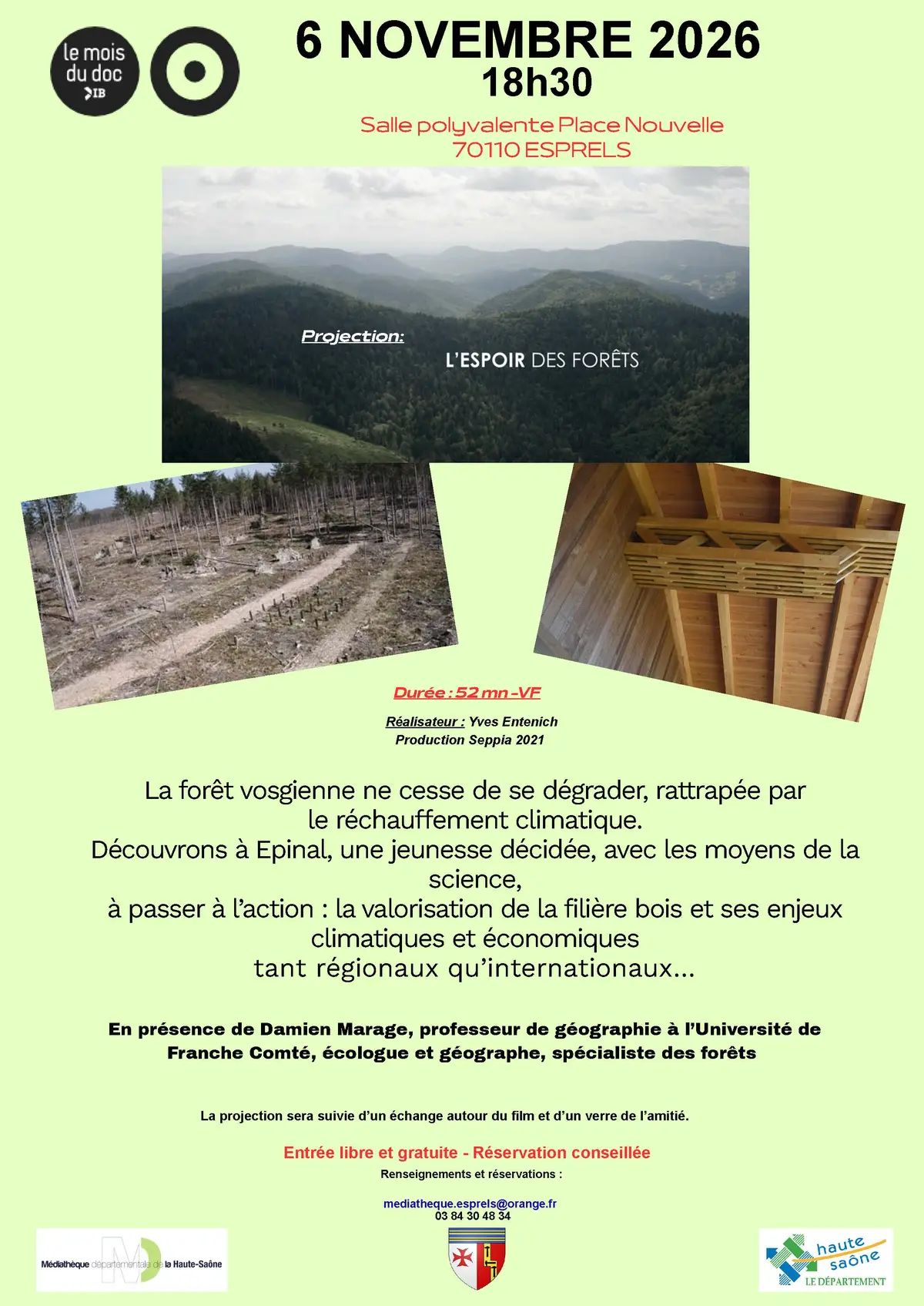 Projection Le Mois du Doc