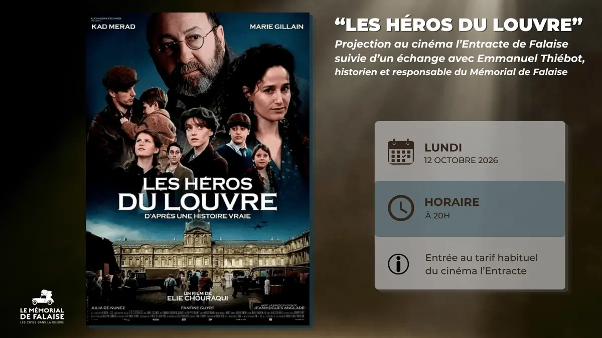 Projection Les Héros du Louvre suivie d'un échange avec Emmanuel Thiébot