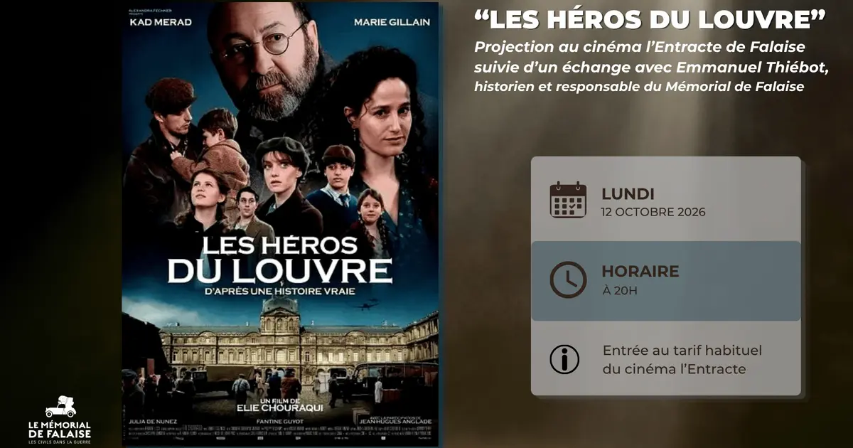 Projection "Les Héros du Louvre" suivie d'un échange avec Emmanuel Thiébot