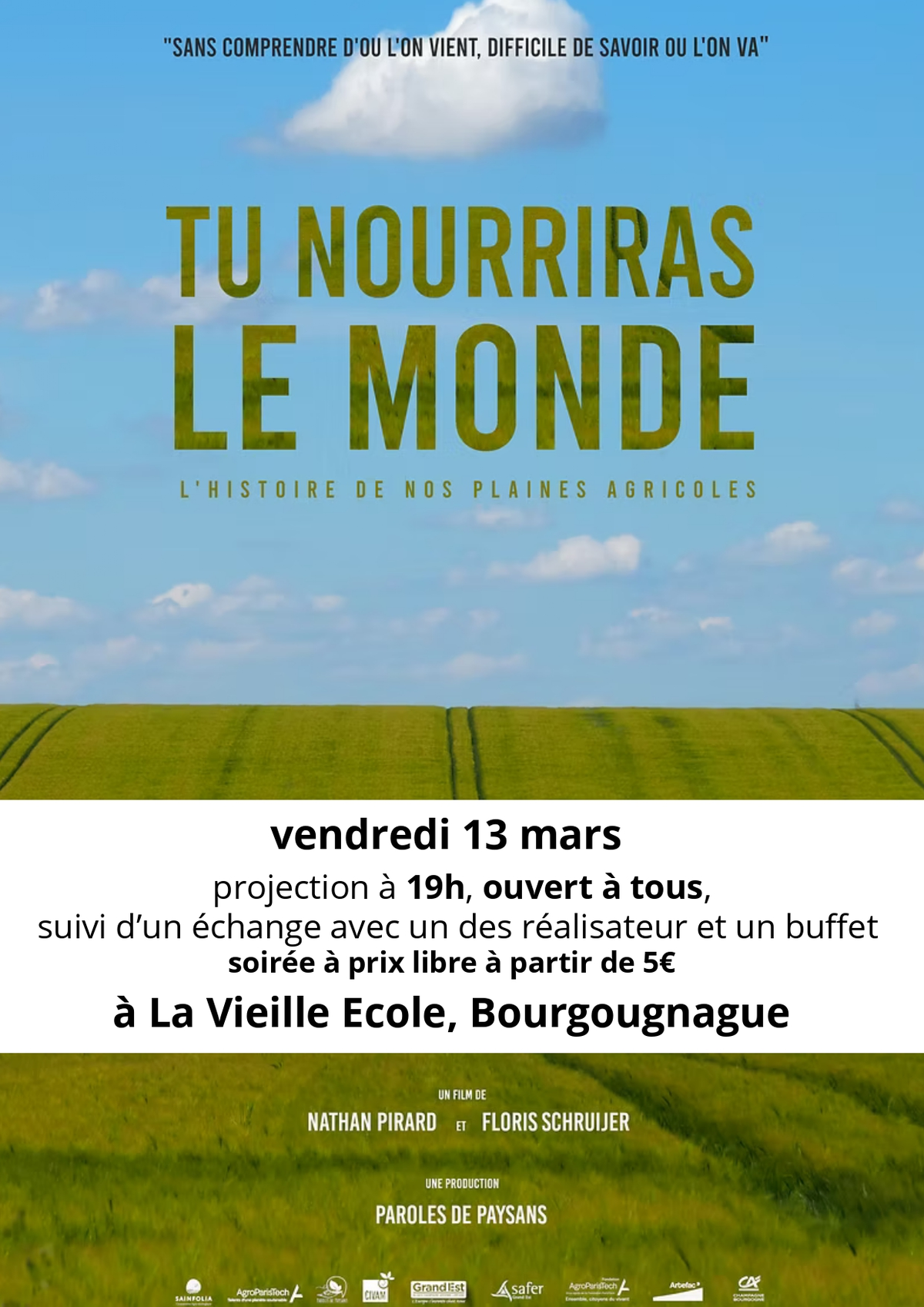 Projection - Tu nourriras le Monde