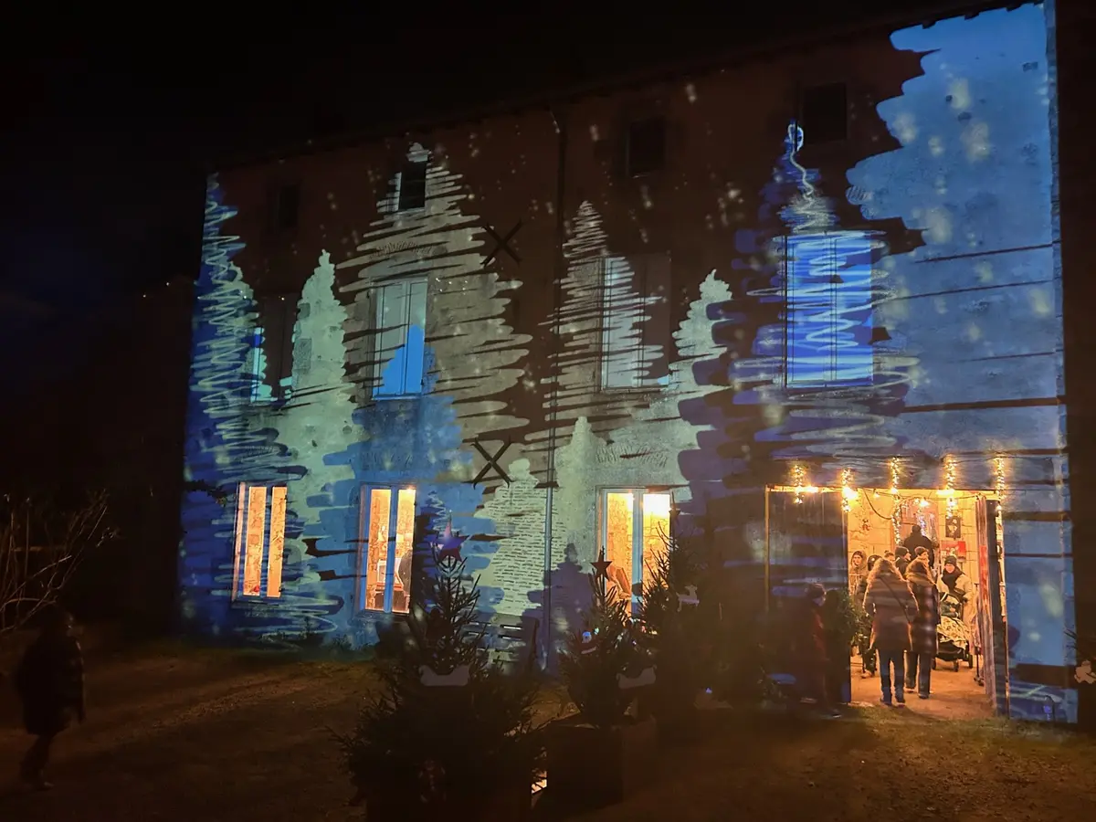 Projections lumineuses - mapping de Noël
