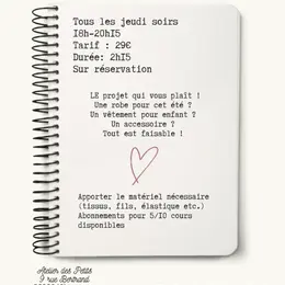 Projet Libre : Cours de couture