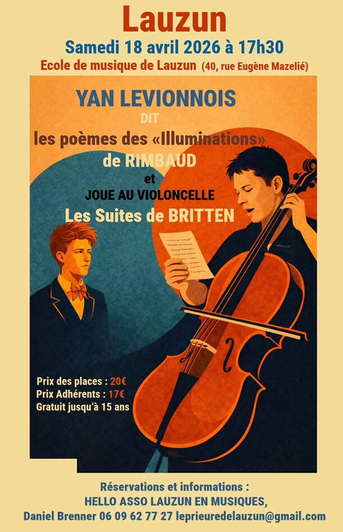 Prolongement du Printemps des Poètes : concert-déclamation de Yan Levionnois