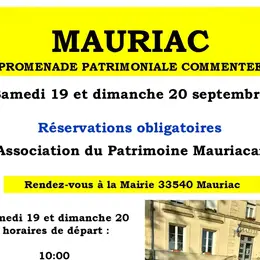 Promenade patrimoniale commentée à Mauriac